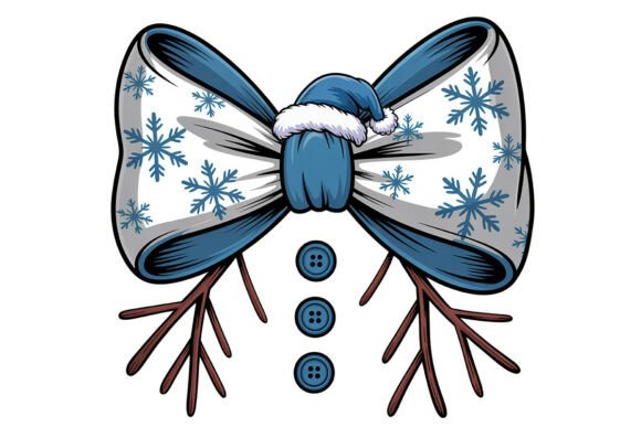 Christmas Bow Santa Png: Festive Illustrations