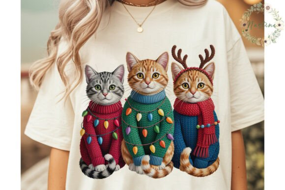 Christmas Cats Embroidery PNG Clipart Review