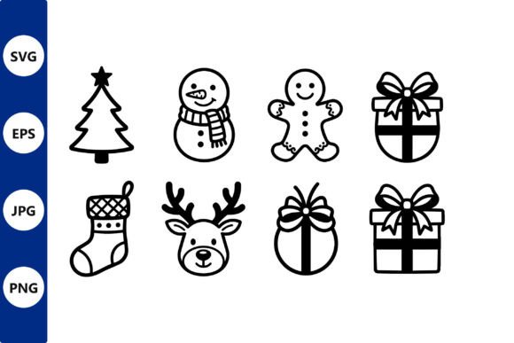 Christmas Line Art Icon Collection Review