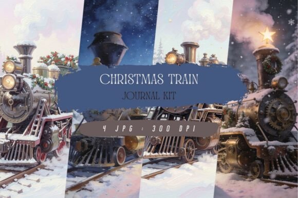 Christmas Train Journal Kit, Wallpaper Review