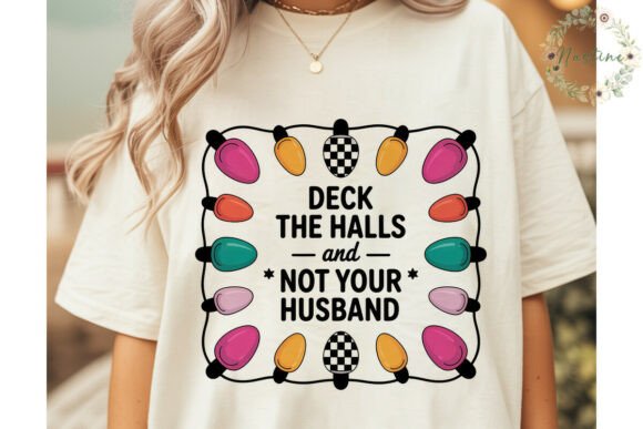 Deck the Halls Funny Christmas PNG Illustrations