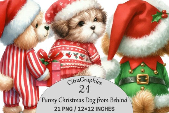 Funny Christmas Dog Bundle Illustrations Review