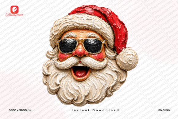 Funny Christmas Santa PNG Illustrations Review