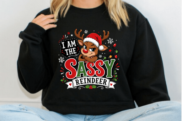 Sassy Reindeer Christmas PNG Review