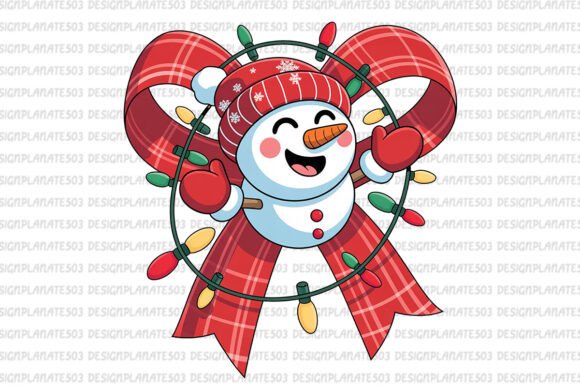 Snowman Coquette Bow Png, Christmas Review
